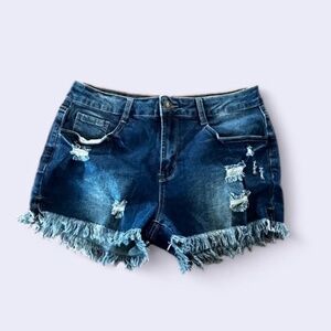 Denim shorts